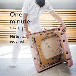 Luxton Home Massageliege Faltbar – 183 Cm Lang, 68 Cm Breit, Höhenverstellbar, Trägt Bis 211 Kg, Inkl. Tragetasche